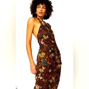 Amanda Uprichard Backless Elektra Floral Gown - Size M